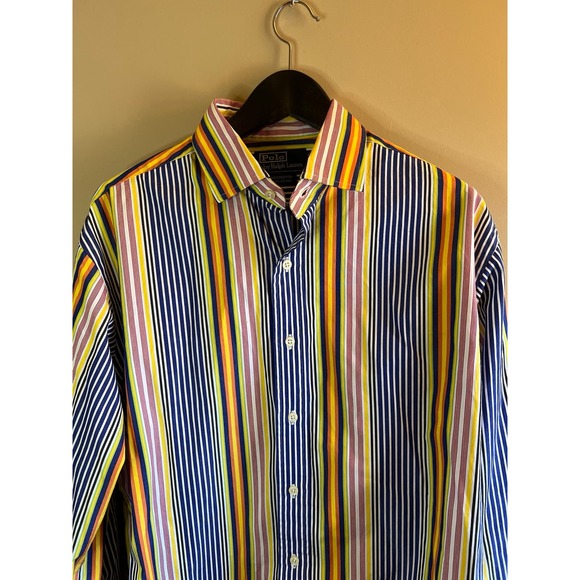 Vintage Polo Ralph Lauren‎ Western Striped Shirt - Mens Large - Picture 2 of 3